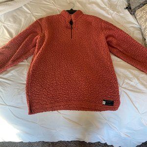 Coral Sherpa Quarter Zip